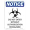 Signmission Sign, 14" H, 10" W, Rigid Plastic, Without Sign With Symbol, Portrait, 1014-V-11269 OS-NS-P-1014-V-11269 - alternate 1